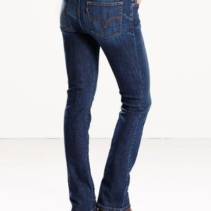 Levi's 505 Straight Leg Dark Denim Jean sz 10